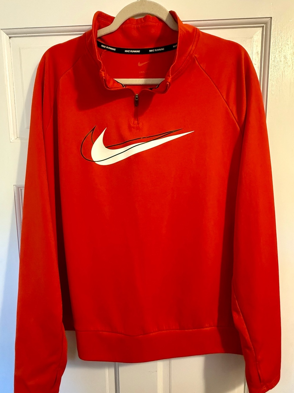 Nike Running Women’s  Red Quarter-Zip Pullover - 2X
